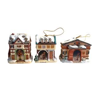 VTG M.I. Hummel Bavarian Village Christmas Ornaments, 3, "Scholarly Thoughts"